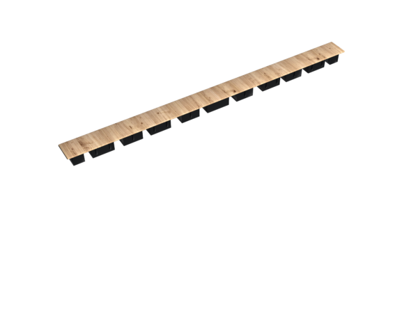 Abdeckkappe Sibirische Lärche (500 x 35 mm)