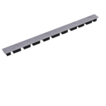 Abdeckkappe Rohbeton (500 x 35 mm)
