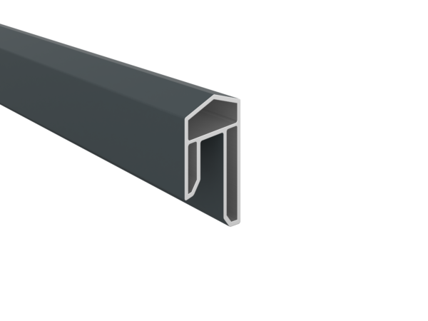 PVC-Abdeckleiste anthrazit (31 x 17 x 1760 mm)