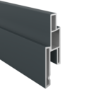 PVC-Designprofil anthrazit ( 25 x 14 x 1760mm)