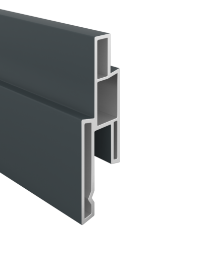 PVC-Designprofil anthrazit ( 25 x 14 x 1760mm)