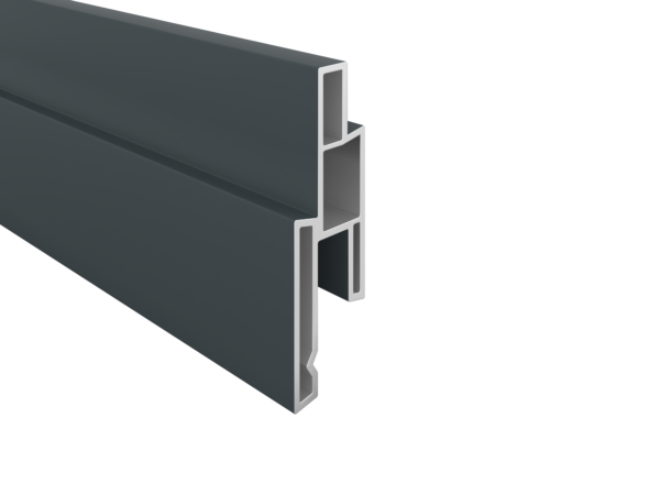 PVC-Designprofil anthrazit ( 25 x 14 x 1760mm)