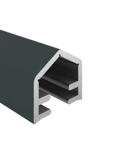 Alu-Abdeckleiste anthrazit (17 x 15 x 2000mm)