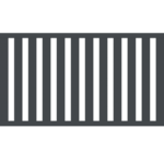 Alu-Vorgartenzaun anthrazit B200xH90cm