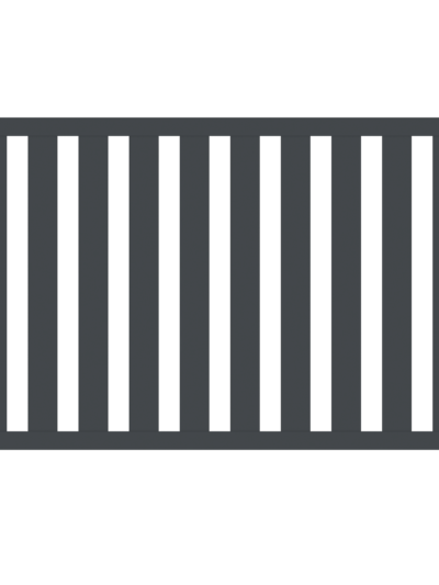 Alu-Vorgartenzaun anthrazit B200xH90cm