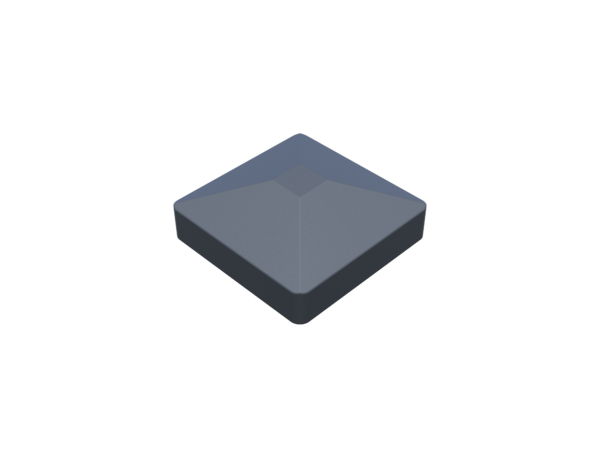 Alu-Pfostenkappe Pyramide anthrazit (70 x 70 mm)