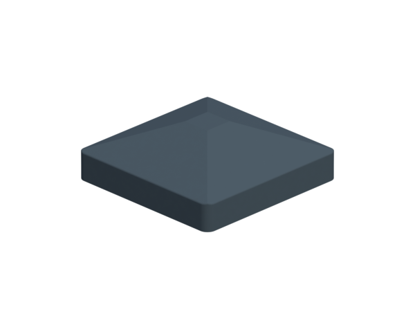 Alu-Pfostenkappe Pyramide anthrazit (87 x 87 mm)