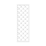 PVC-Sichtschutzelement B60xH180cm weiß (rechteckig Rankgitter)