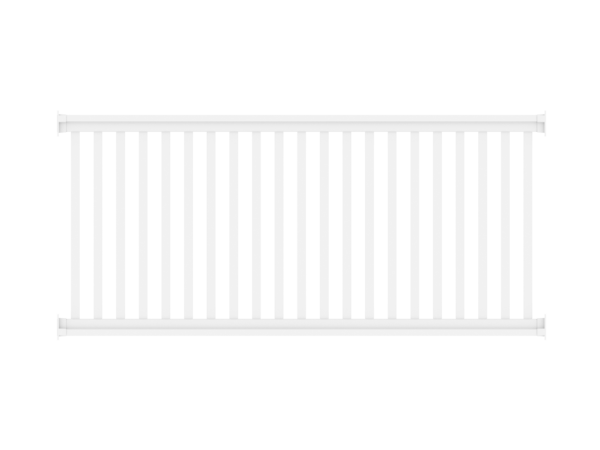 PVC-Railingzaun B200xH90cm weiß (35er Latte)