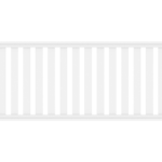 PVC-Railingzaun B100xH90cm weiß (82er Latte)