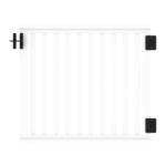 PVC-Railingzaun B100xH90cm weiß (Pforte 35er)