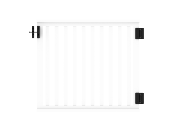 PVC-Railingzaun B100xH90cm weiß (Pforte 35er)
